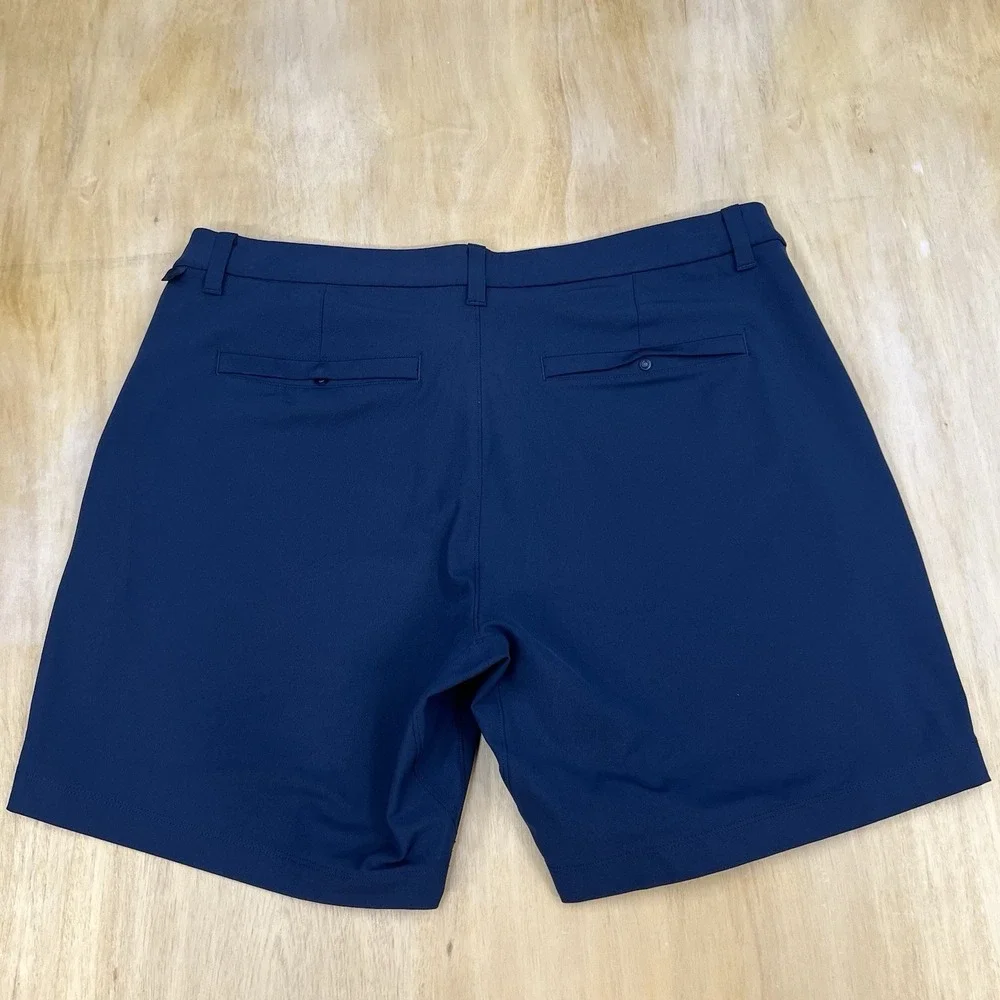 Lululemon Commission Classic Fit Shorts Mens 36x7 Dark Navy (No Tag) Warpstreme